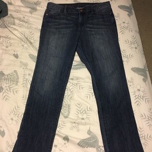 Vera Wang jeans roll cuff Capri size 8